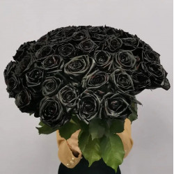 Букет из 51 черной розы
